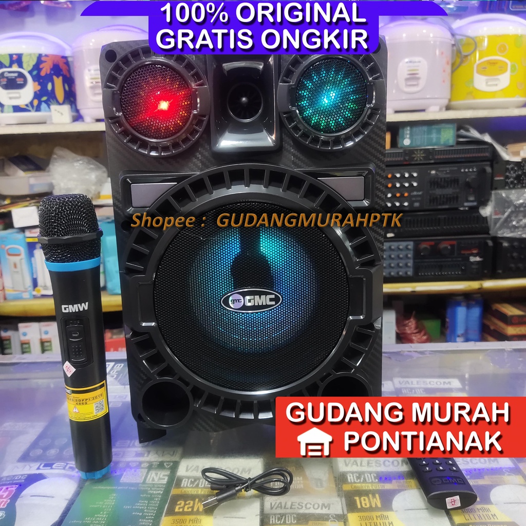 Speaker GMC Body Besar NEW Bluethoot Mic Wireless Salon 897P