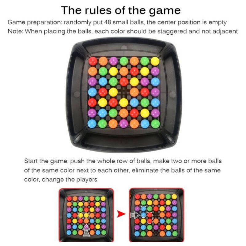 Rainbow ball Elimination game mainan board