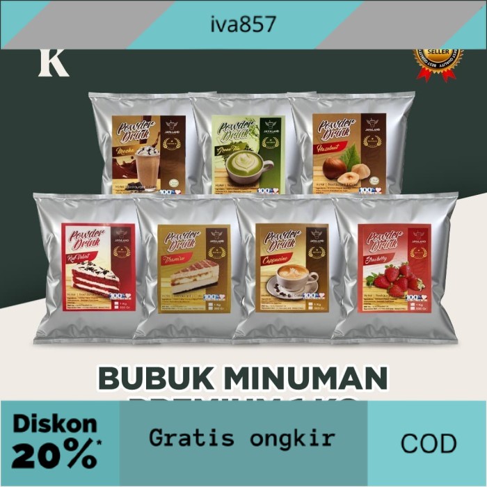 

PROMO Bubuk Minuman Bubble Drink Premium Murah Lengkap 1kg Javaland GRATIS ONGKIR