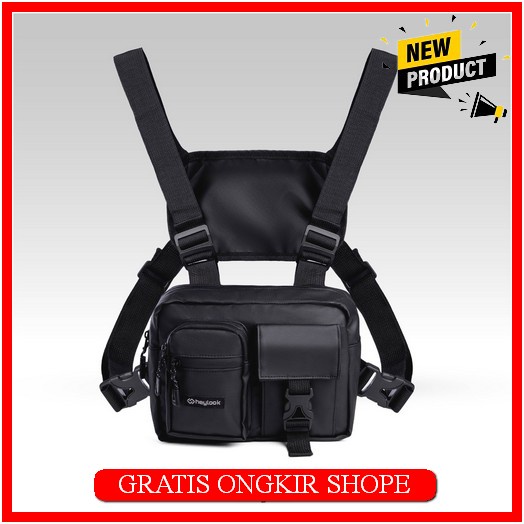 Jaket Rubber. Jaket Pria Terbaru. Jaket Anti Air Chest Bag Waterproof Raptor Tas Dada Tactical Rig B