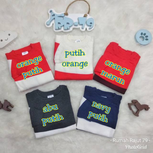 BLASTER Sweater Rajut Anak Baby SOK 208 (Est 1-3 tahun)