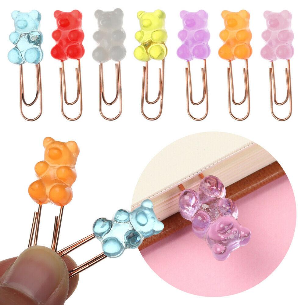 Lanfy Paper Clip Korean Candy colors Bookmark Aksesoris Memo Klip File Klip Alat Tulis Kantor Sekolah Bookmark Hias