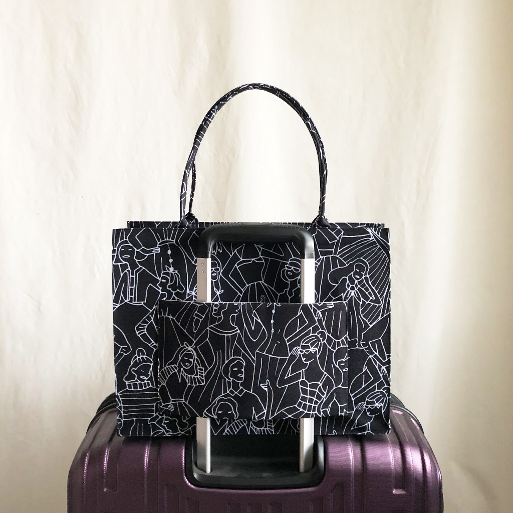 Tas Tote Traveller Medium - Noir