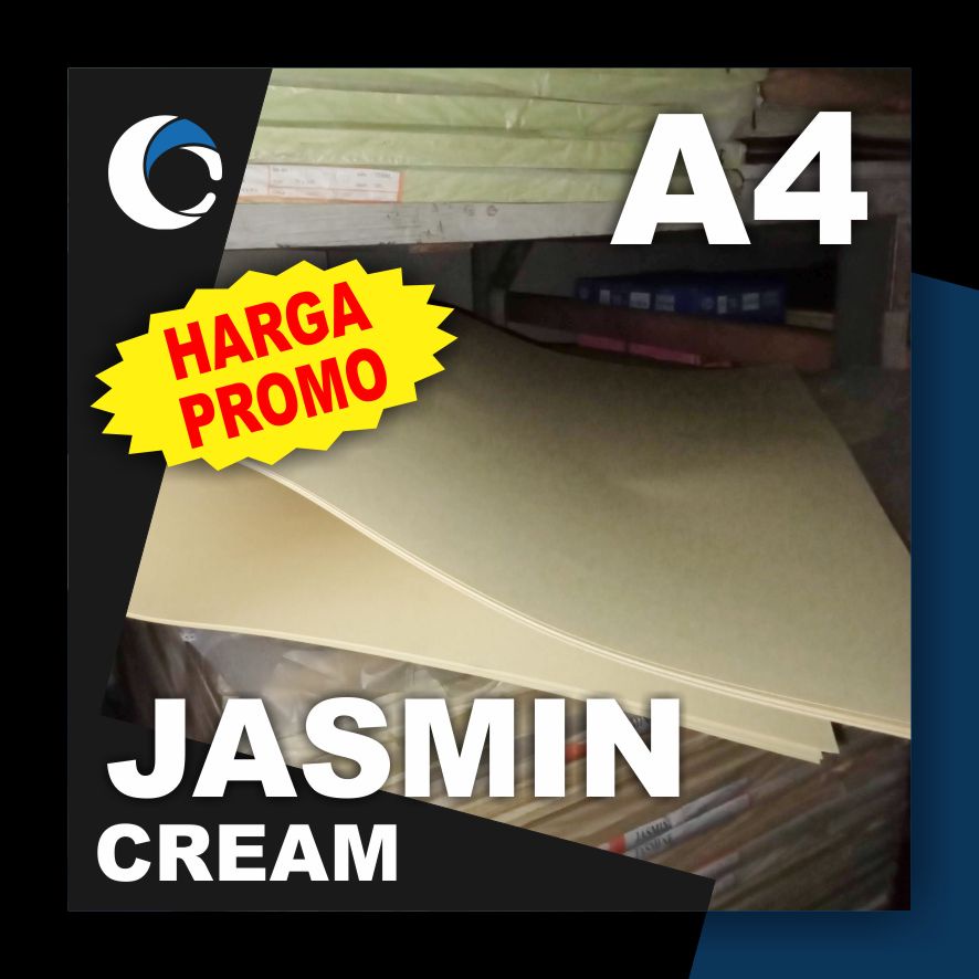 

KERTAS JASMINE CREAM 200 GSM Uk [ A4 ] 21 cm X 29.7 cm ( 50 LEMBAR )