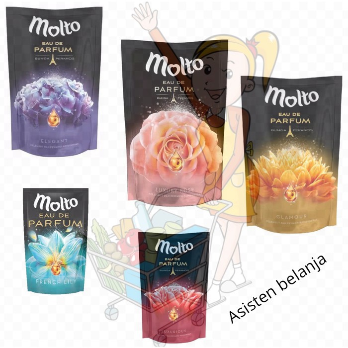 Molto Elegant 720ml EDP Black Purple Softener Eau De Parfum Ultra Care Pelembut &amp; Pewangi Baju Pakaian 720 ml 1500ml 1500 ml 1.5Liter 1.5L 1.5 L 1,5 Liter