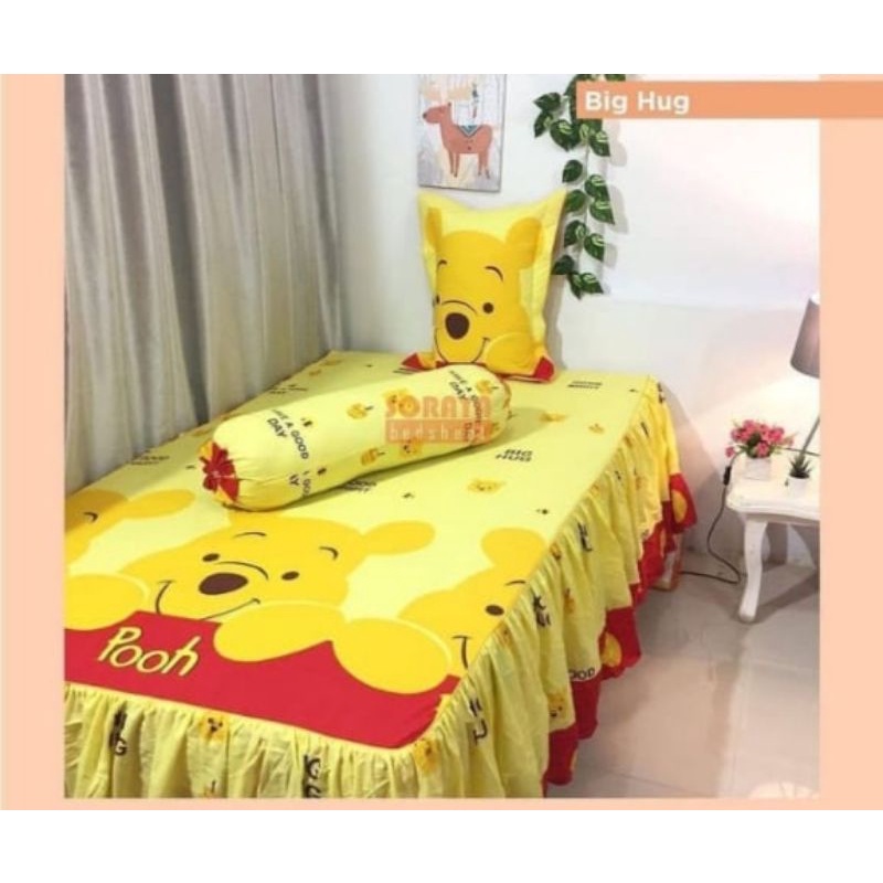 SPREI/ALAS KASUR SET SINGEL REMPEL /120X200X30/SORAYA BEDSHEET