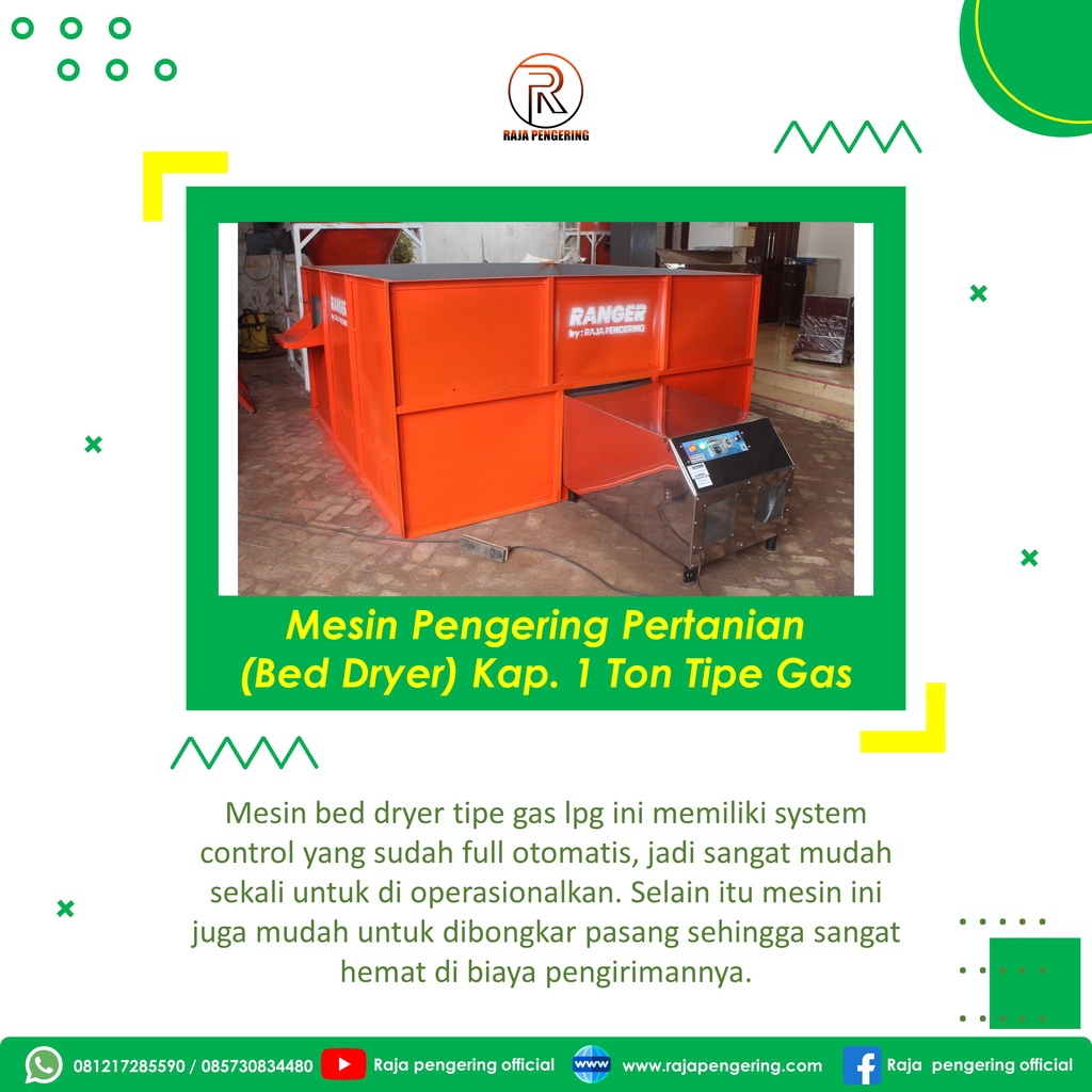 Jual ALAT PENGERING MURAH MESIN PENGERING PADI JAGUNG GABAH TIPE BED 
