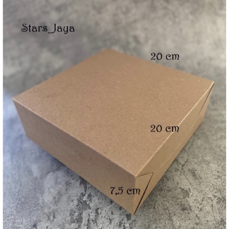 

Box Kraft 20x20x7,5cm