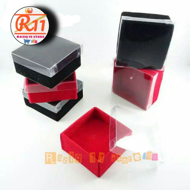 Tempat Perhiasan Box Bahan Bludru Kotak Kado Hadian