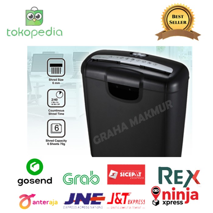 

Termurah Promaxi S100 Strip Cut Paper Shredder - Mesin Penghancur Kertas S-100