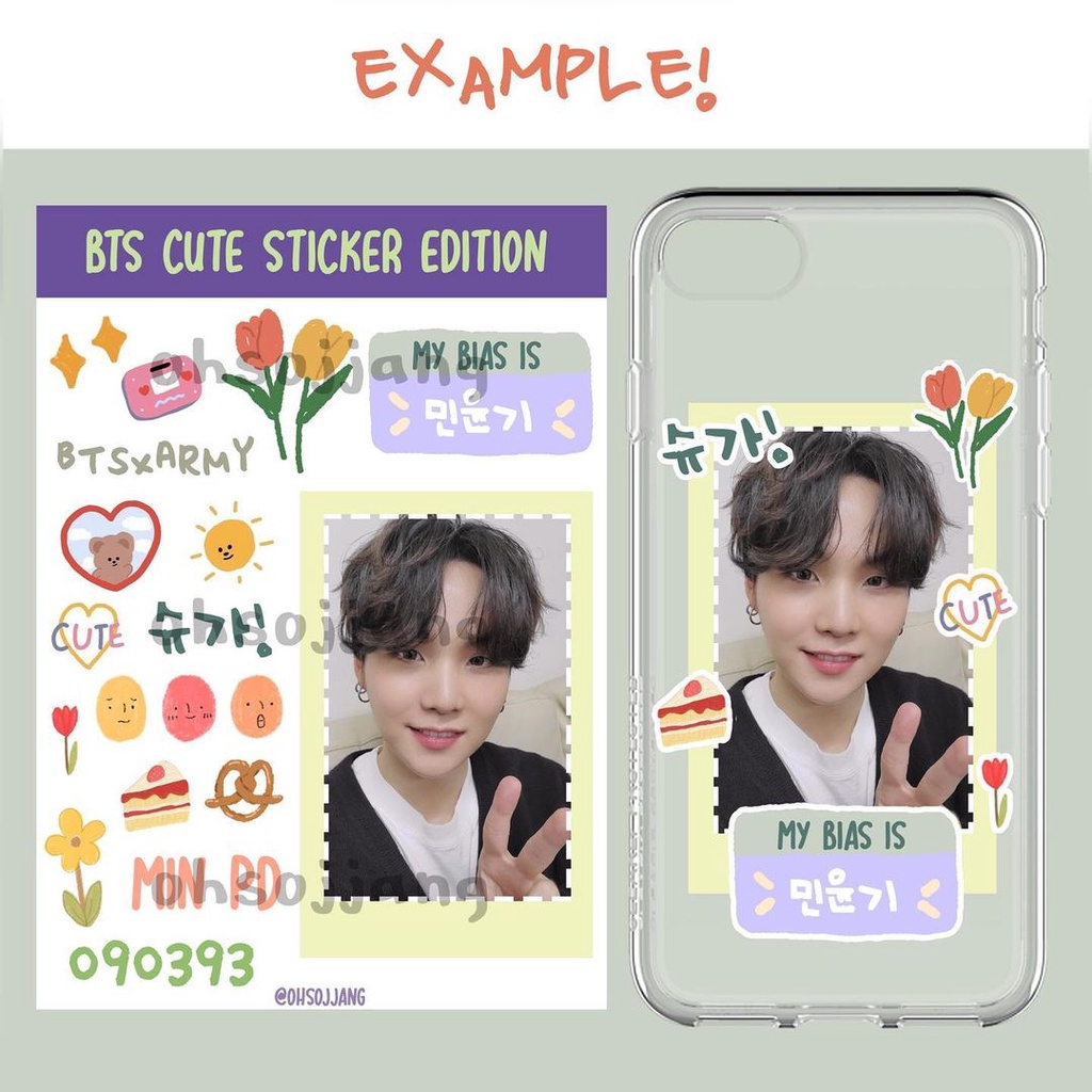 BTS CUTE DECO STICKERS LUCU STIKER BANGTAN