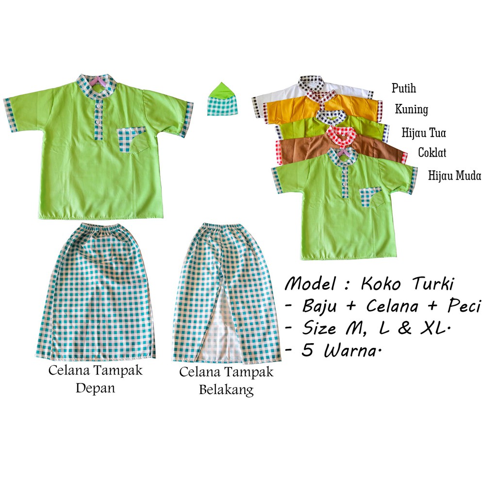  Baju Koko Turki  anak Shopee Indonesia