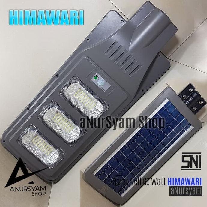 Lampu Jalan LED Solar Cell 60 Watt HIMAWARI PJU LED 60W Lampu Jalan anursy44 Murah
