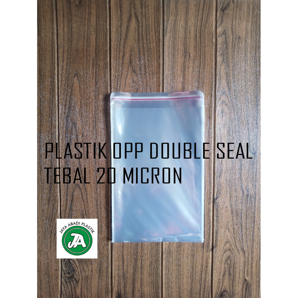 

20 x 33 plastik opp double seal/lem tebal 20 mic ( 100 LEMBAR )