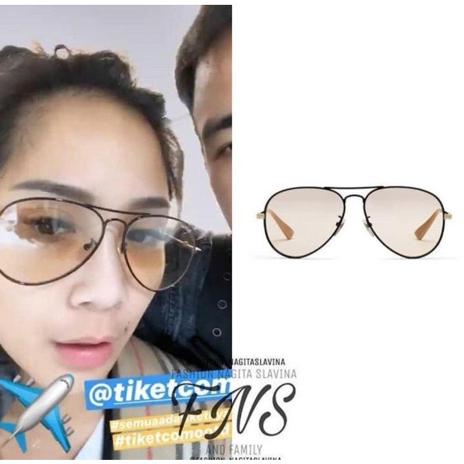 Kacamata Sunglass Fashion GUCCI NAGITA Sunglasses Gaya Wanita Hits