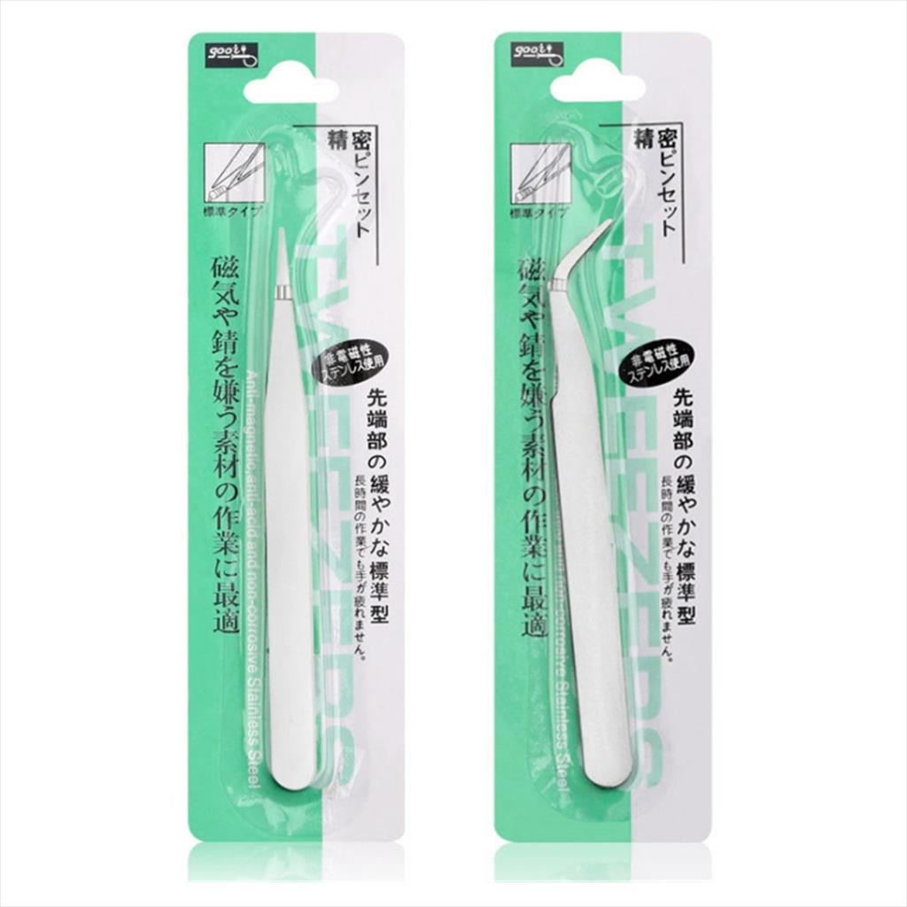 PINSET TWEEZER SILVER STRAIGHT &amp; CURVED