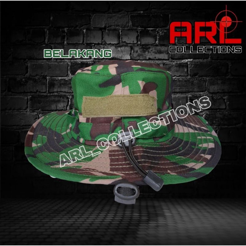 topi rimba velbet loreng malvinas tni /topi rimba velbed army