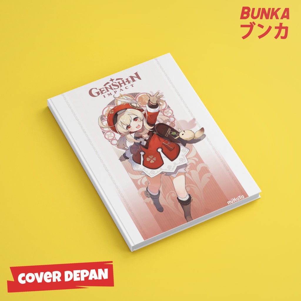 

Notebook Game Genshin Impact Klee Hardcover A5 Buku Tulis Catatan Note Agenda Planner