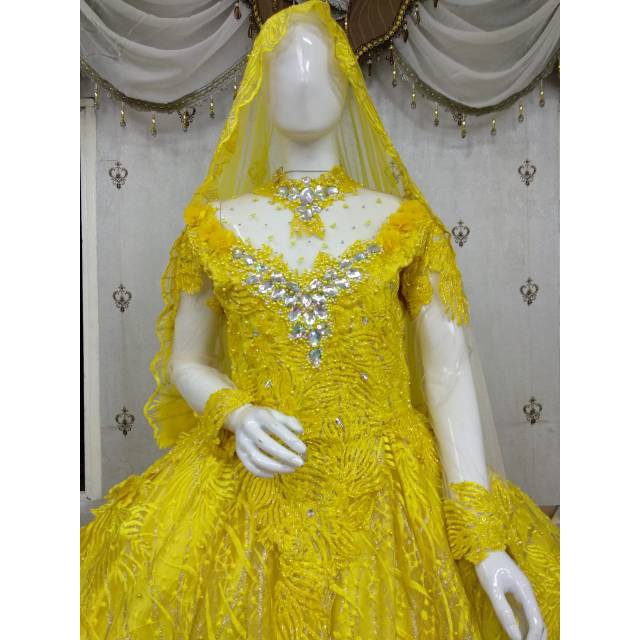 Baju Pengantin Warna Kuning Shopee Indonesia