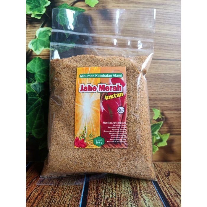 

Jahe Merah Instant 1000gr (+ Habbatussauda, Madu, Gingseng) - 250gr (BERKUALITAS)