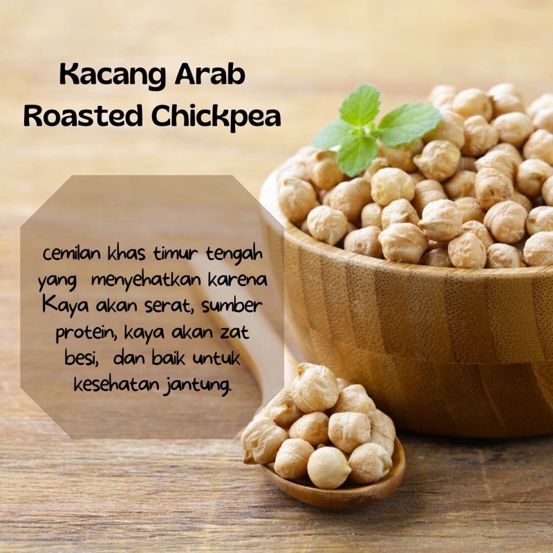 Kacang Arab Chikpeas Roasted  500 GRAM / Kacang Jagung