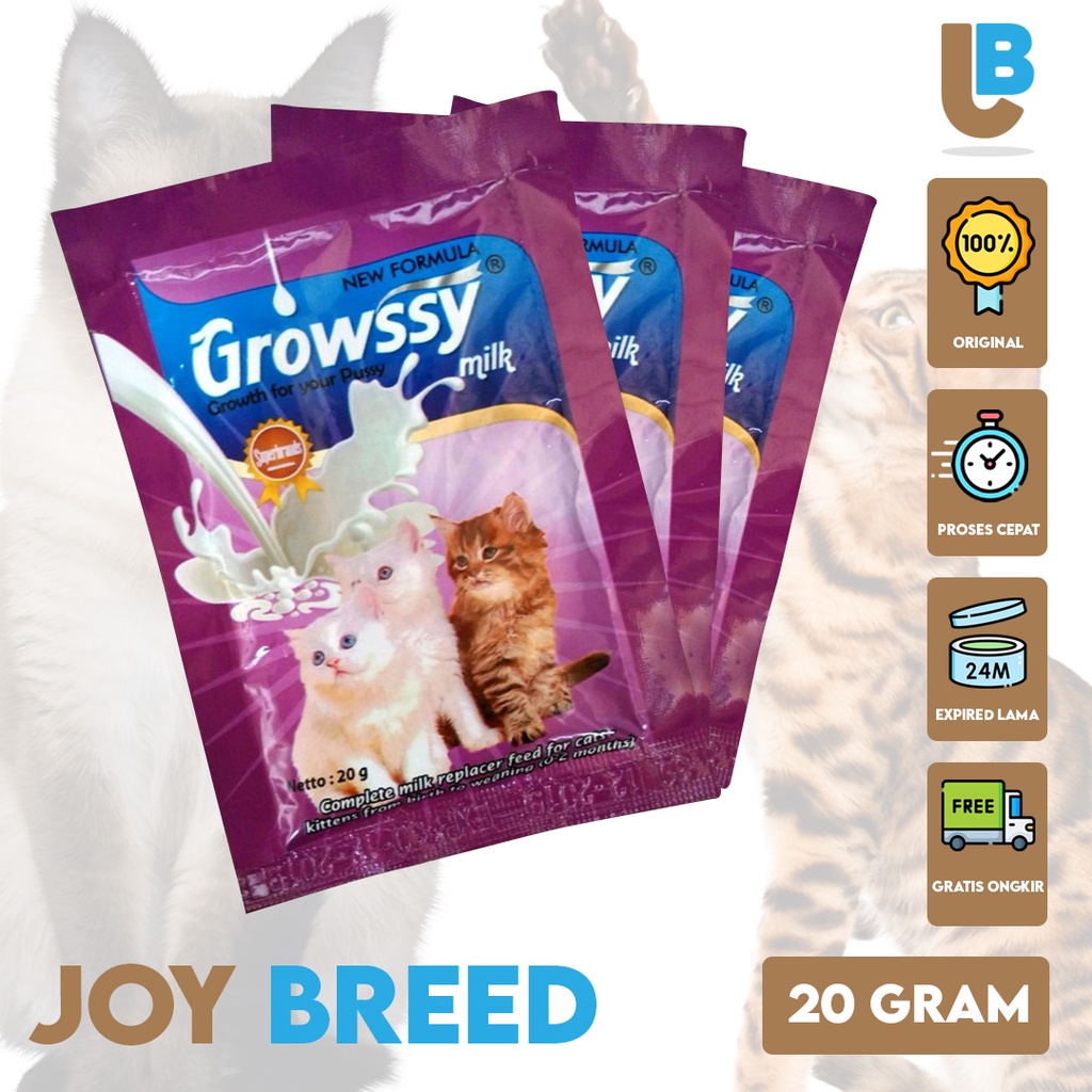 PAKET BOTOL SUSU DAN SUSU KUCING GROWSSY TOP GROWTH CHAMPION BREED MURAH