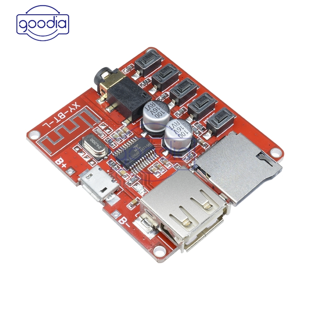 ღ[IN STOCK/COD]ღ Board Decoder MP3 Player 3.7-5v blu-e-t-ooth 4.1 dengan Micro USB TF SD Card Module