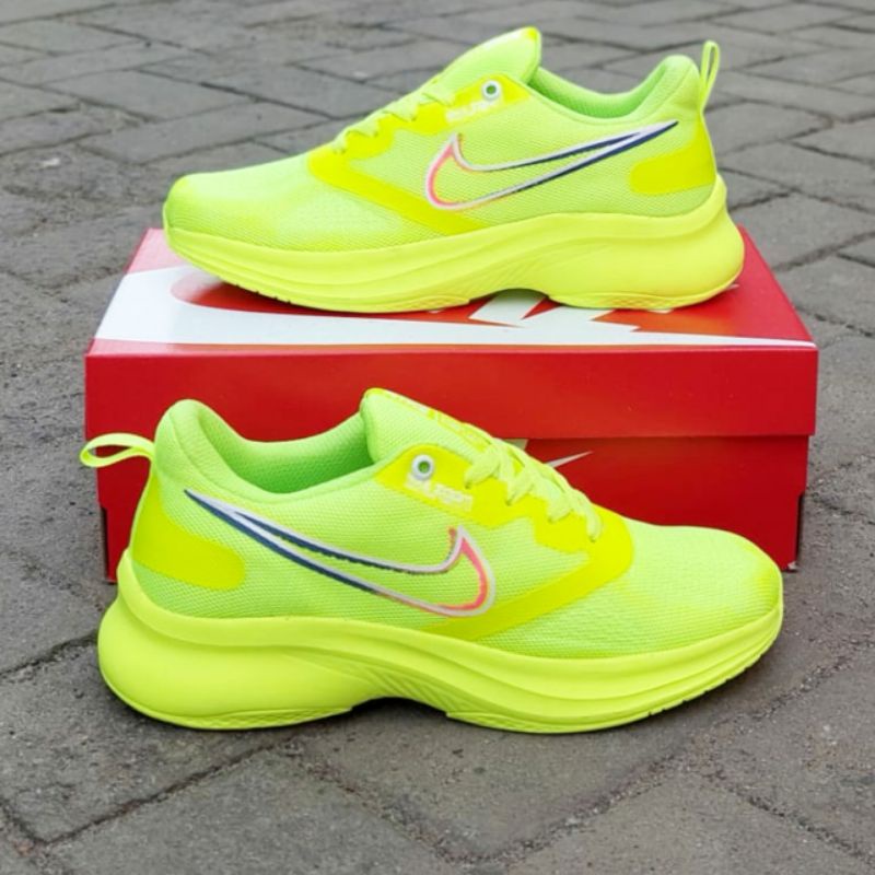 Laris Sepatu nike women 6 warna promo lebay olahraga senam erobik zumba fitness gym sepeda import stabilo , kuning , merah , ungu , oren dan peach wanita murah