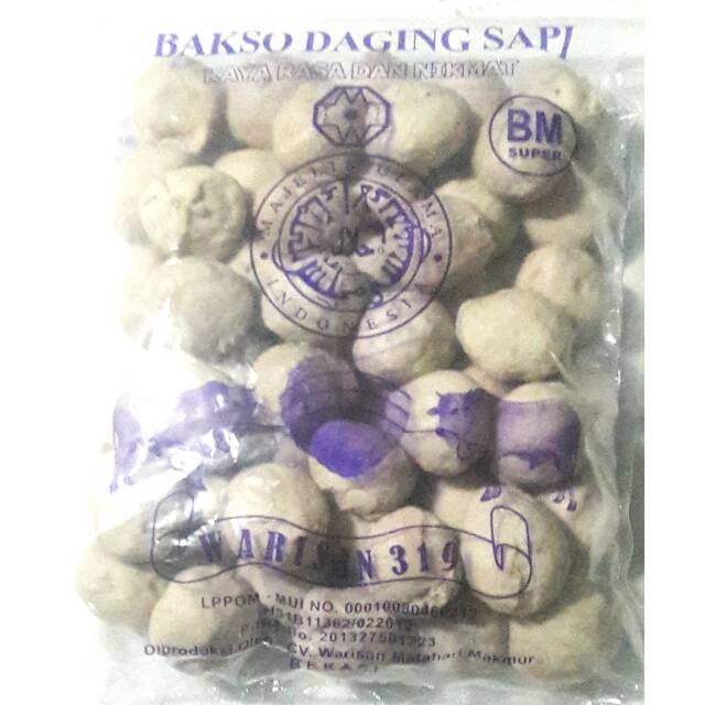 Jual Bakso Sapi Warisan 319 Bm Super Isi 50 Butir Indonesia Shopee