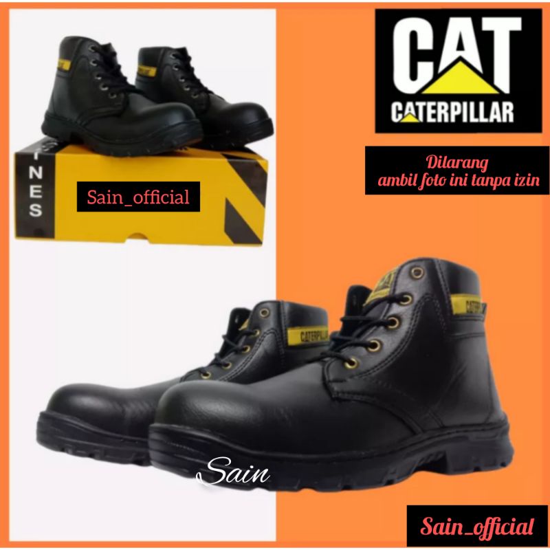 Sepatu Safety Boots Pria Ujung Besi Sepatu Proyek