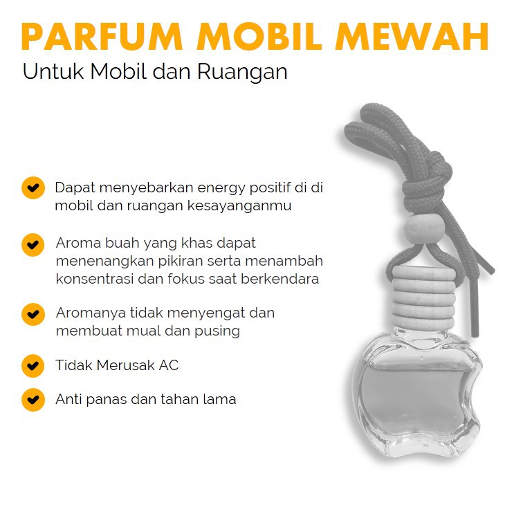 GLATZ Pengharum Mobil Gantung Tahan Lama Premium