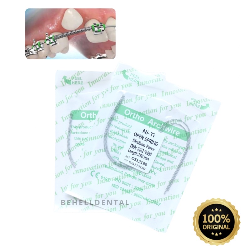 HIGH QUALITY KAWAT NITI OPEN COIL SPRING FDA OCS // Wire Dental Ortho Bracket Behel Gigi Orthodontic Koil Per Pegas // Untuk Merapatkan Ruang Gigi Original