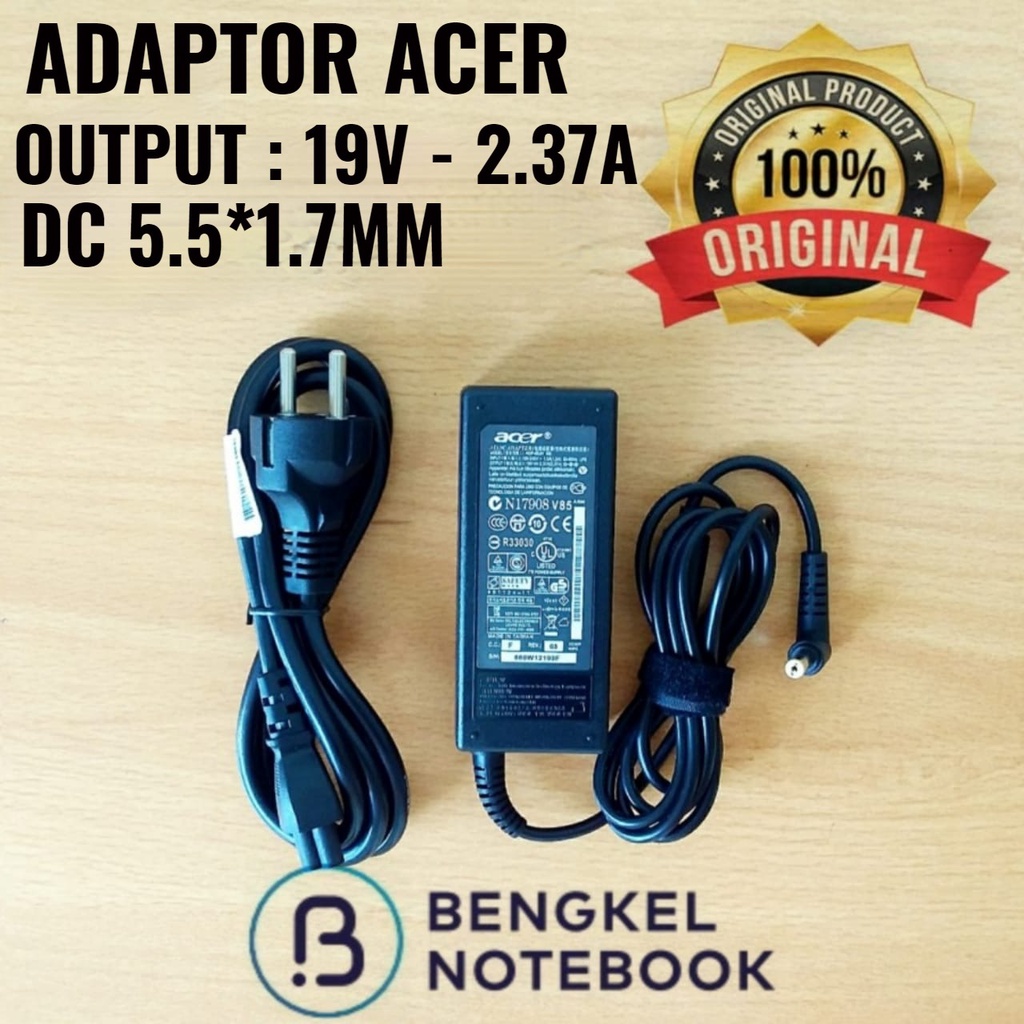 Adaptor Charger Acer 19v - 2.37A 5517 ES1-431 ES11 ES1-131 ES1-132 ES1-311 ES1-331 ES1-332