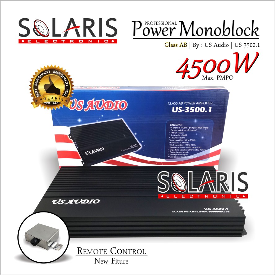 POWER MONOBLOCK MURAH 4500 Watt US Audio US-3500.1