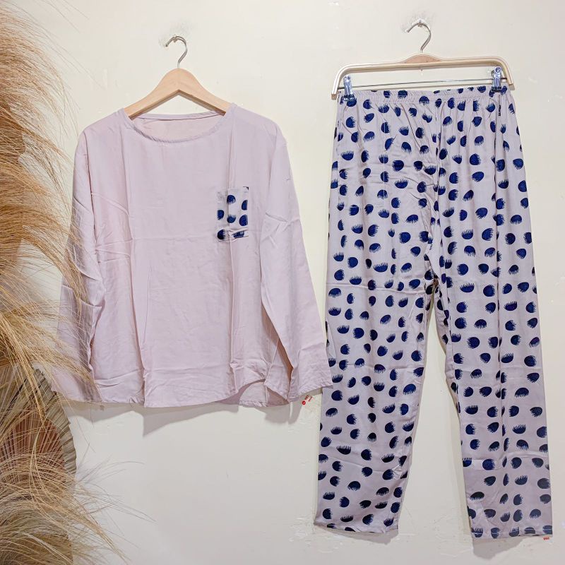 baby doll lengan panjang-celana panjang