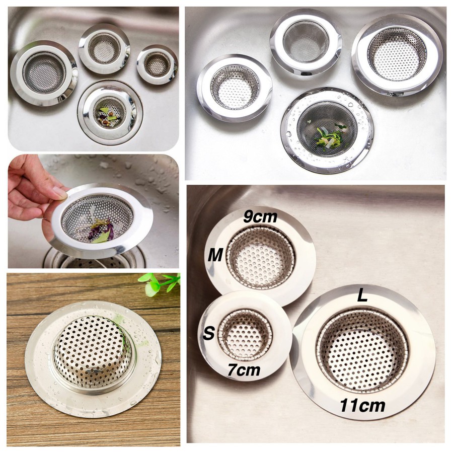 Saringan Air 3Sz Bak Cuci Piring Stainless Sink Filter Strainer