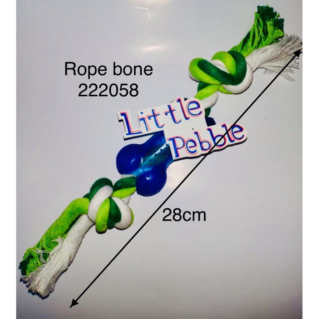 ROPE BONE 11 inch 222058 - mainan gigitan anjing tali kepang 11inch/28cm