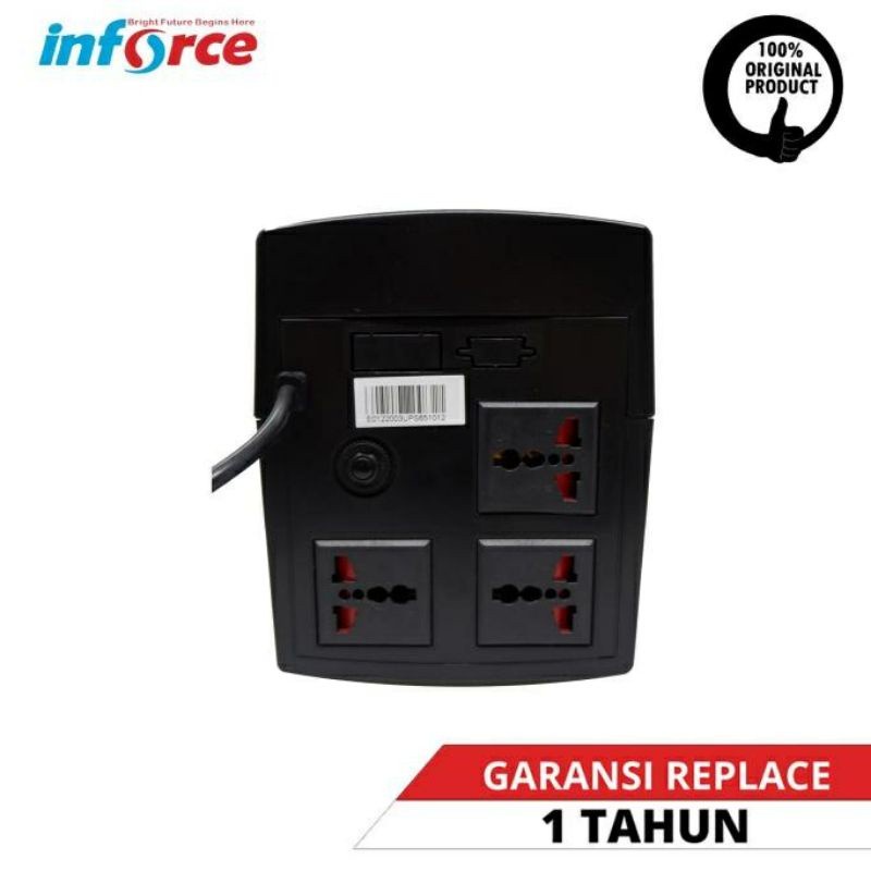 UPS INFORCE 1500VA DILENGKAPI AVR + STABILIZER, UPS 1500VA INFORCE, INFORCE UPS IF 1500NA - UPS 1500 VA GARANSI 1 TAHUN