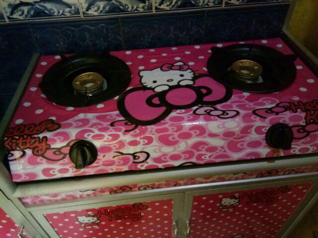 Hello Kitty Variasi Stiker Kulkas 2 Pintu