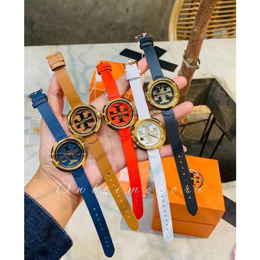 JAM TANGAN TB LEATHER LOGO TB 30 MM FOR LADIES