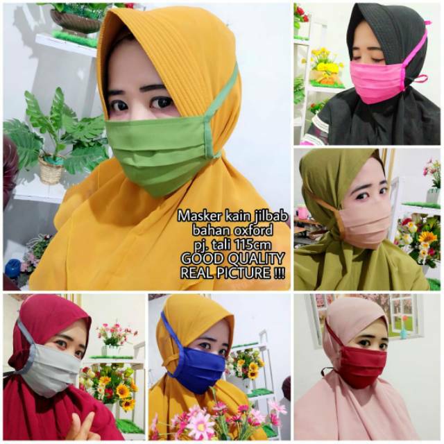 Masker Hijab Kain Bagus Toko Dhevka