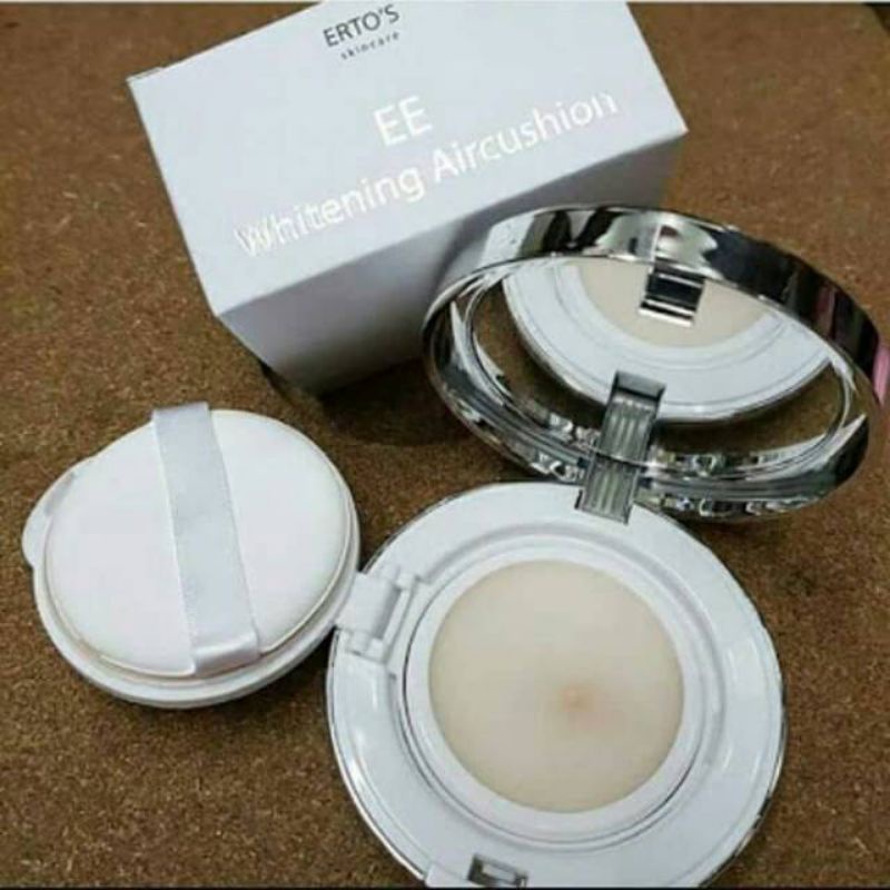 Bedak Perawatan Wajah Ertos EE Cushion Whitening Aircushion Pemutih Pencerah Kulit Muka garansi ori