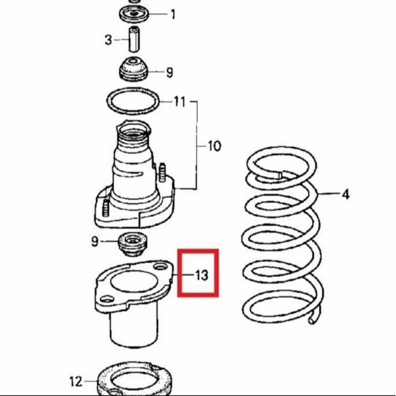 Selubung Shock Breaker Belakang Crv 2002-2006, Crv Gen 2