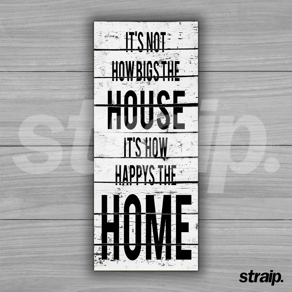 Flash Sale Poster Kayu Sign Home Family - It's Not How Bigs AjNgWddTRaGkRr