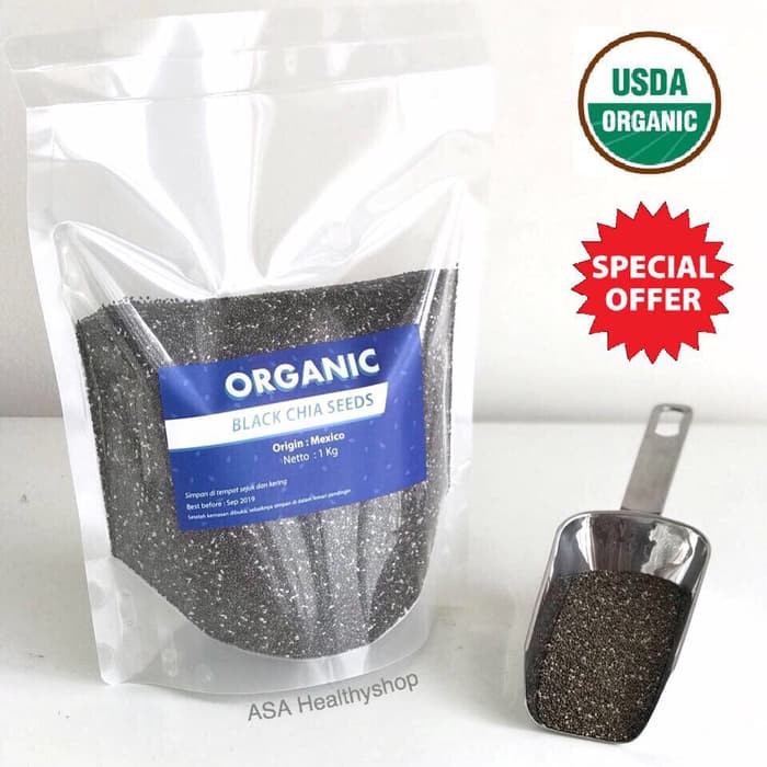

1 Kg Organic Black Chia Seeds Mexico