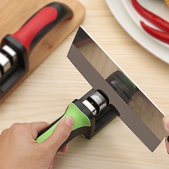 

YH ASAHAN PISAU CORTEX 3 SLOT ALAT PENGASAH GUNTING KNIFE SHARPENER PENAJAM PERUNCING ASAH TAJAM GESEK
