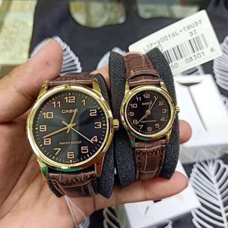 Jam tangan Casio V001GL couple original