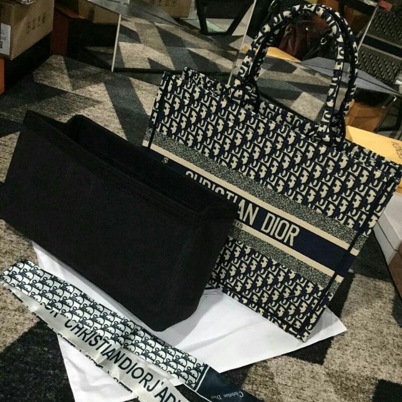 Dior Book tote SET Organizer bag (Pls baca deskripsi lengkap)
