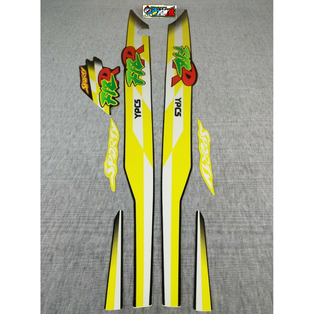 STIKER STRIPING LIS STANDAR ORI FIZ R FIZR KUNING TAHUN 1997