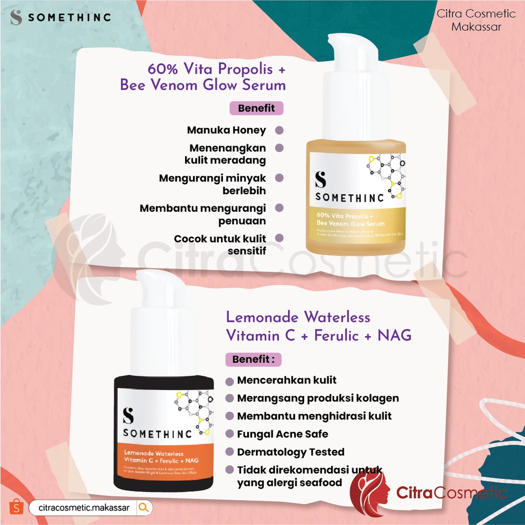 Somethinc Serum Skin Solver | Skin Defender Bakuchiol | Hylapore Away Solution | Granactive Snow Retinoid | Revive Potion 3% Arbutin + Bakuchiol | Skin Defender Bakuchiol + COQ10 Serum |  2% BHA Salicylic Acid Liquid Perfector